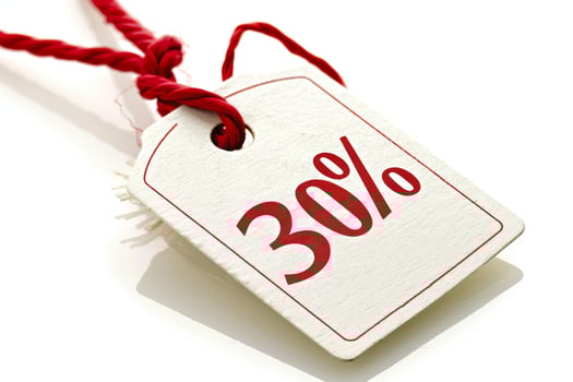 Big savings with this 30 off red tag photo