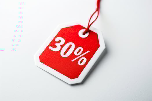 Big savings with this 30 off red tag photo