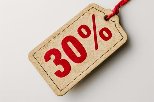 Big savings with this 30 off red tag photo