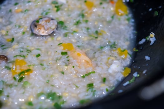 Steamed food in water bath, a new form of cooking in Vietnam. Brings little health benefits and is delicious photo