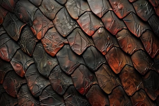Textured dragon scales pattern background photo