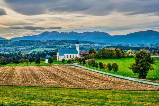 Church of Wilparting, Irschenberg, Upper Bavaria, Germany photo