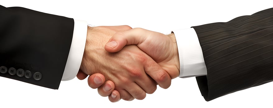Professional Business Handshake in Office photo