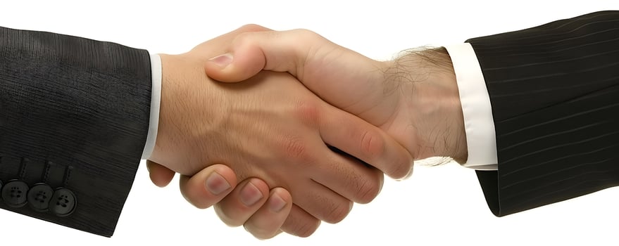 Office Collaboration Handshake in Business photo