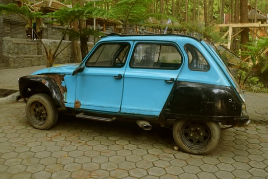 The Old car or often called the Frog Car from the old years and looks classic photo