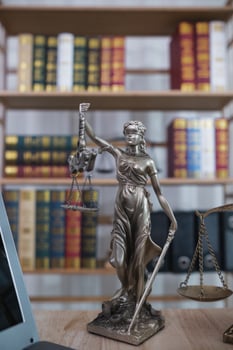 statue of god Themis Lady Justice is used as symbol of justice within law firm to demonstrate truthfulness of facts and power to judge without prejudice. Themis Lady Justice is of justice photo