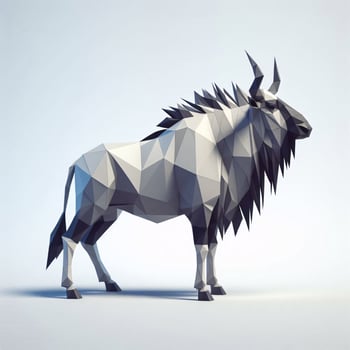 Low Polygon Style Illustrations of Various Animals on a White Background - Modern and Colorful Geometric Art photo