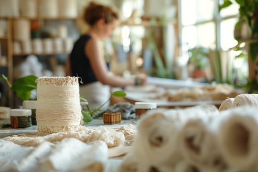 Spool of Yarn in Artisan Studio photo