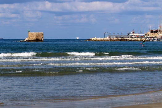 Akko Israel 05.26.1924. An ancient port city on the shores of the Mediterranean Sea in northern Israel. photo