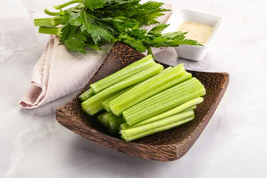 Vegan cuisine - dietary celery cticks photo