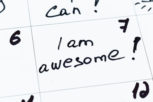 Concept for a positive month Photo