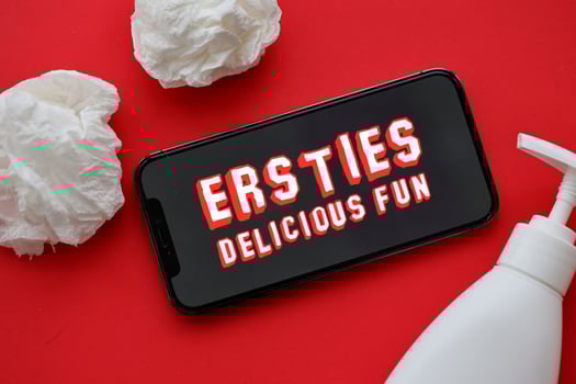 KYIV, UKRAINE - JANUARY 23, 2024 Ersties adult content website logo on display of iPhone 12 Pro photo