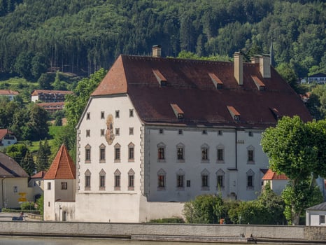 the danube river in austria photo