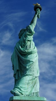The statue of liberty view located in the New York city photo