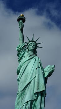 The statue of liberty view located in the New York city photo