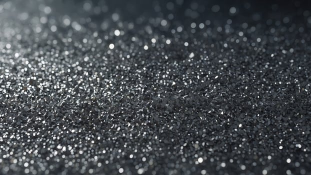 Silver glitter textured background abstract. photo