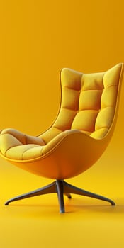 Yellow Chair on Yellow Floor photo