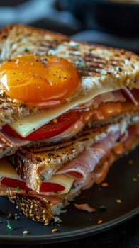 Close Up of a Sandwich on a Plate photo