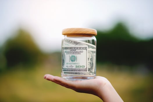 Financial dollars and financial investment Finance and Banking Business Work income, cash flow and investment success photo
