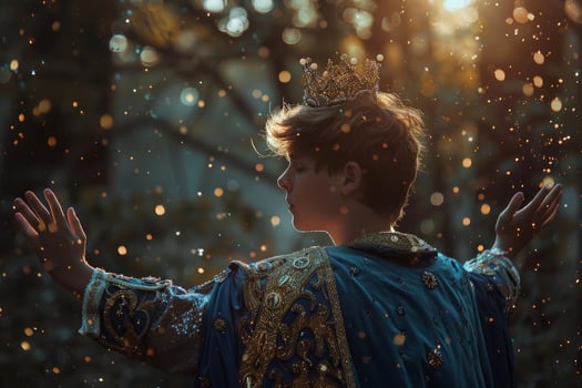 Enchanted forest king at twilight photo
