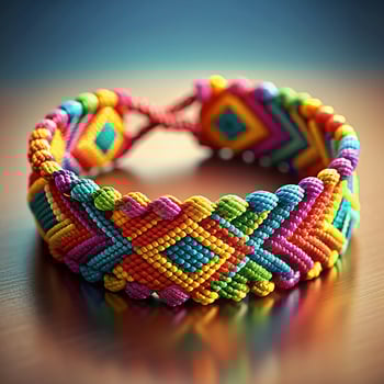 Happy Friendship Day realistic bracelet photo
