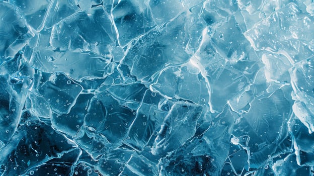 Realistic Clear Blue Ice Surface Texture for Winter and Nature Designs photo