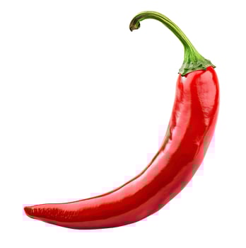 Red Hot Pepper, Isolated on White photo