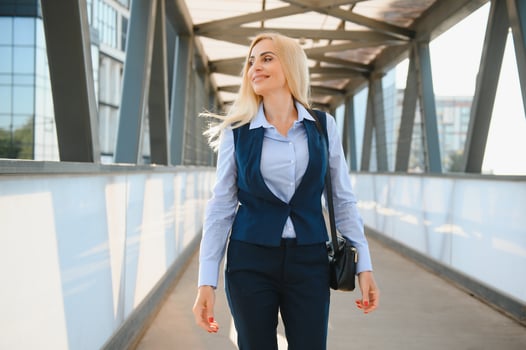 Portrait of a smiling business woman photo