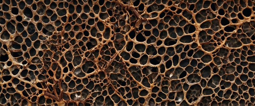 Officinal magnolia bark plant cells micrograph. photo