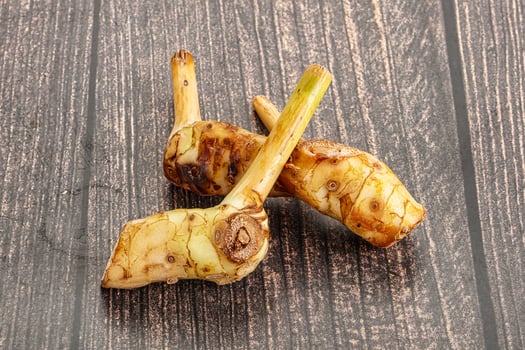 Raw galangal root seasonong aroma photo