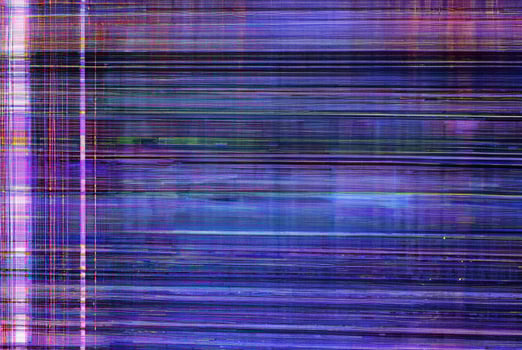 Abstract Pattern, Colorful Stripes and Distortion on Vintage Monitor Screen photo