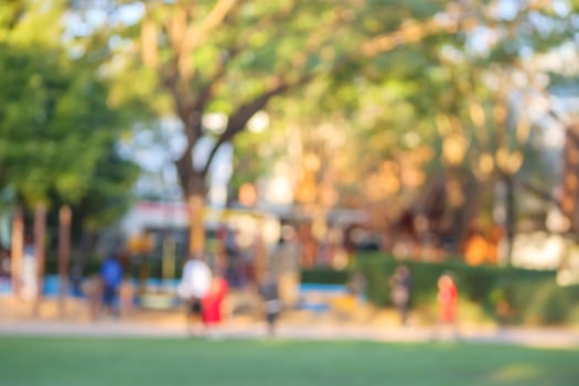Green city park garden blur bokeh background photo