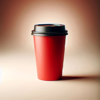 A vibrant array of colorful, transparent, and rainbow takeaway cup mockups on a white background, perfect for stock photos and branding