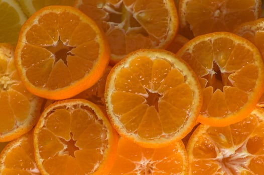 Fresh sliced mandarins orange wallpaper background 1 photo