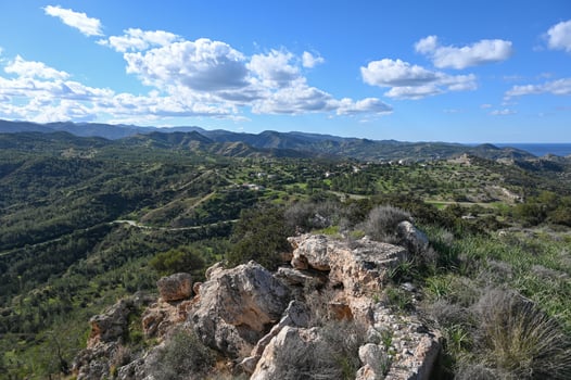 mountains above Morphou Bay in North Cyprus in winter 19 photo
