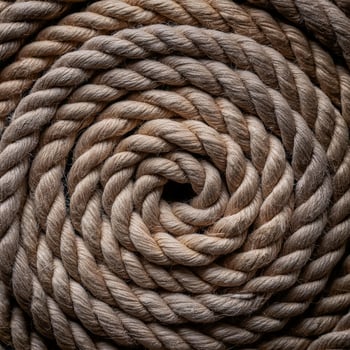 Texture of Jute. Twisted linen rope. as background. top view. pattern texture background photo