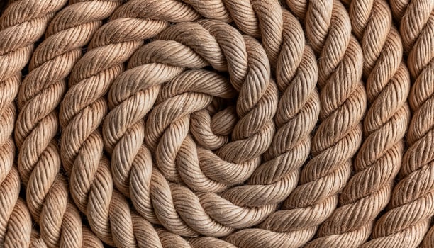 Texture of Jute. Twisted linen rope. as background. top view. pattern texture background photo
