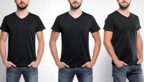 mockup t-shirt isolated on white background photo