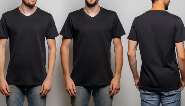 mockup t-shirt isolated on white background photo