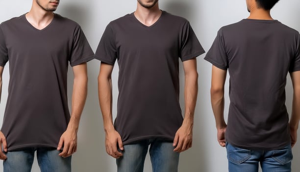 mockup t-shirt isolated on white background photo