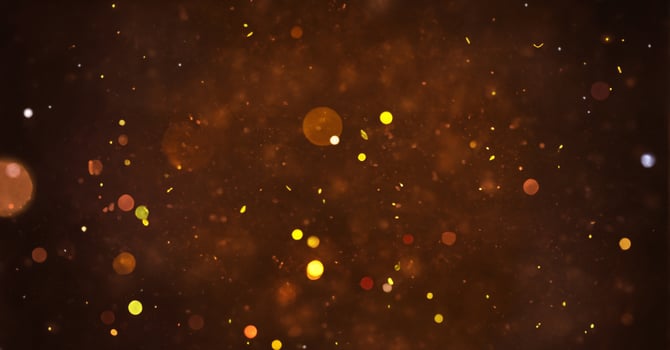 Golden Abstract Particle and Bokeh Background photo