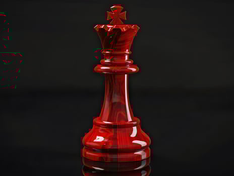 Chess pieces on a playing board as a concept for a strategic solution to a problem photo