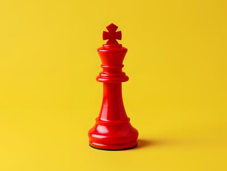 Chess pieces on a playing board as a concept for a strategic solution to a problem photo