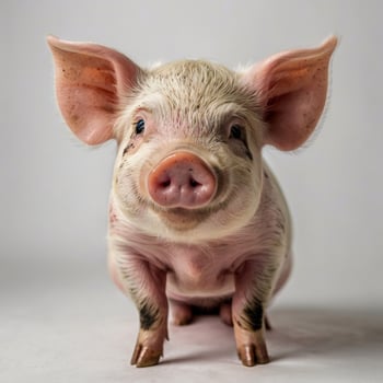 isolated pig photo