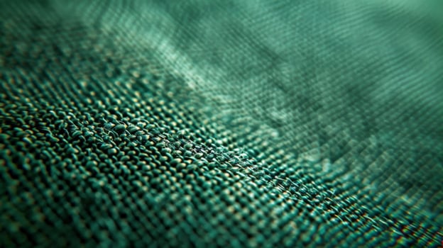 Close up view of green fabric photo