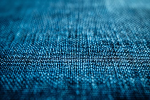 Close up view of blue fabric photo