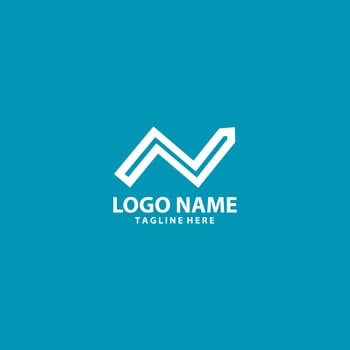 letter N finance arrow logo design photo