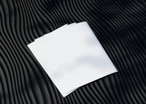 Magazine and book cover mockup photo