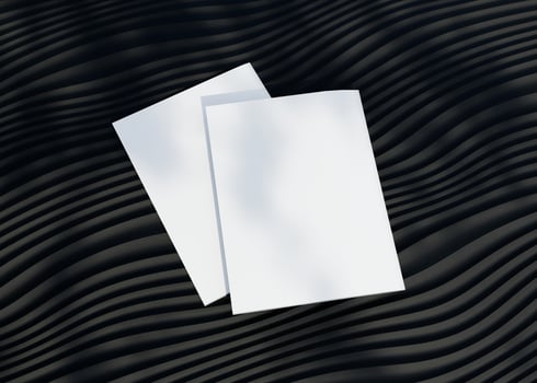 Magazine and book cover mockup photo