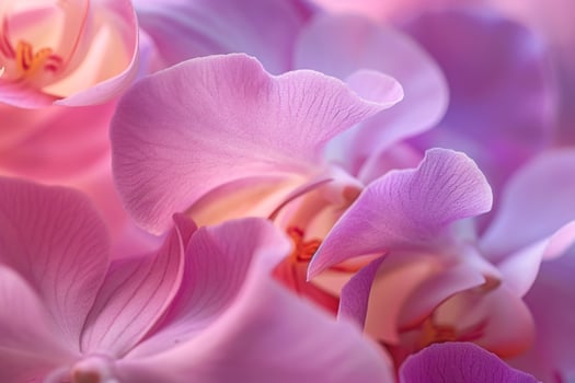 Pink Orchids with Soft Light CloseUp Background photo